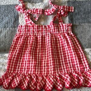 Entro Red Gingham Tank Top